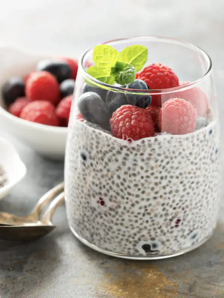 Pudding de chia aux fruits rouges