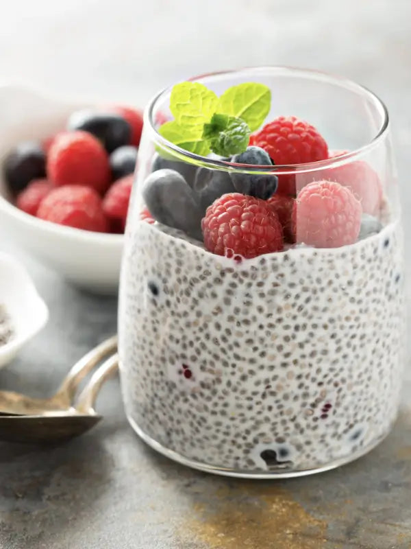 Verrine Chia Fruits Rouges Pudding de chia aux fruits rouges | mira-shop