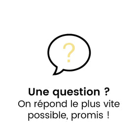 Icône d'une bulle avec un point d'interrogation à l'intérieur, indiquant que les équipes Mira® sont à votre disposition pour toute question sur la Miraculine, la baie Miracle, la poudre lyophilisée, le fruit Synsepalum dulcificum ou autre. On répond le plus vite possible, promis !